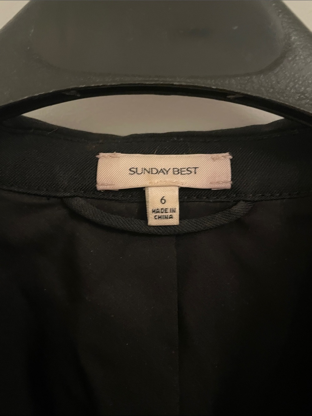 Sunday Best Black Women's Single-Button Notch Lapel Blazer